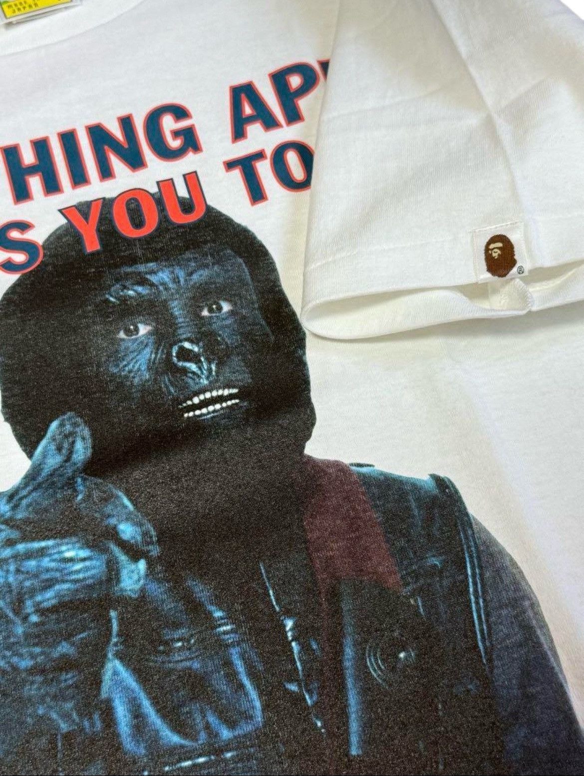 Bape ★ 2000s Reprint BATHING APE BAPE Planet of the Apes GO APE★ Size US M / EU 48-50 / 2 - 5 Thumbnail