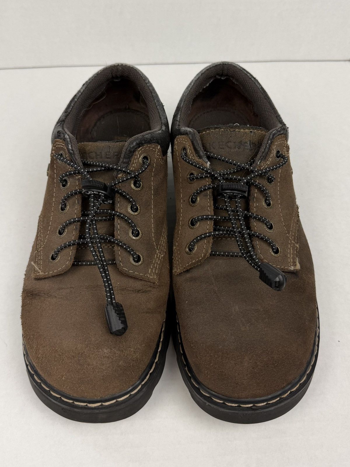 SKECHERS Skechers Parties Mate Shoes Suede Oxford 90s Y2K Chunky Lace Size US 10 / IT 40 - 11 Thumbnail