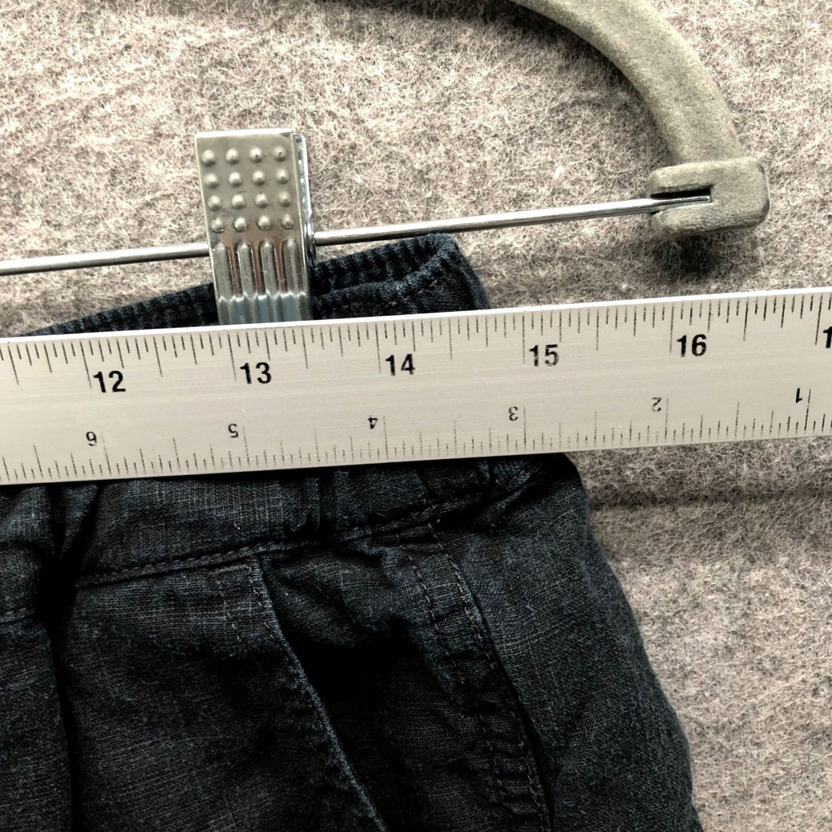 Madewell VINTAGE? No. Madewell Linen Blend Easy Pull On Shorts Womens S Black High Rise 3.5'' Inseam Size 28" / US 6 / IT 42 - 5 Thumbnail
