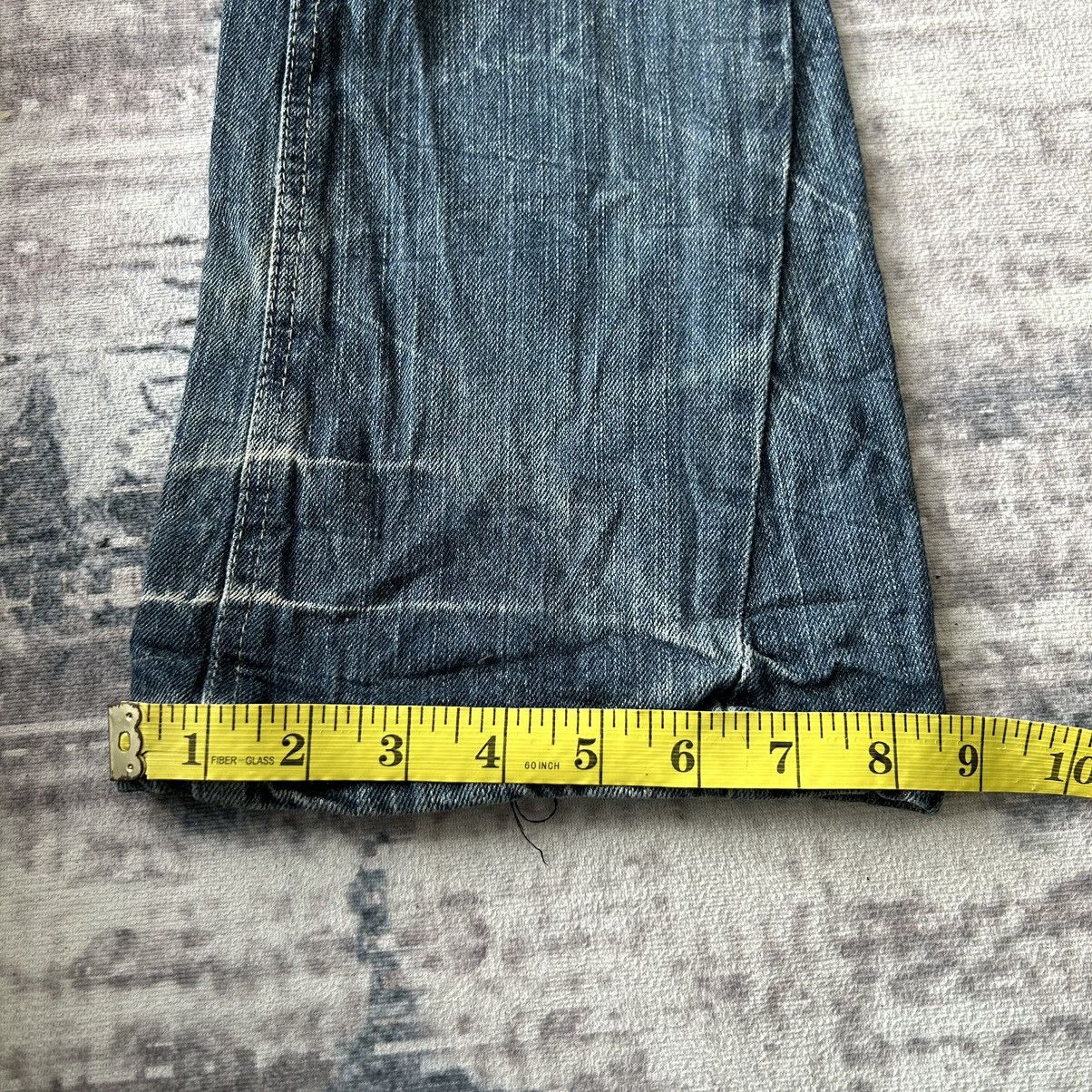 If Six Was Nine Punk Skull Flared Distressed Jeans Style Size US 32 / EU 48 - 15 Thumbnail