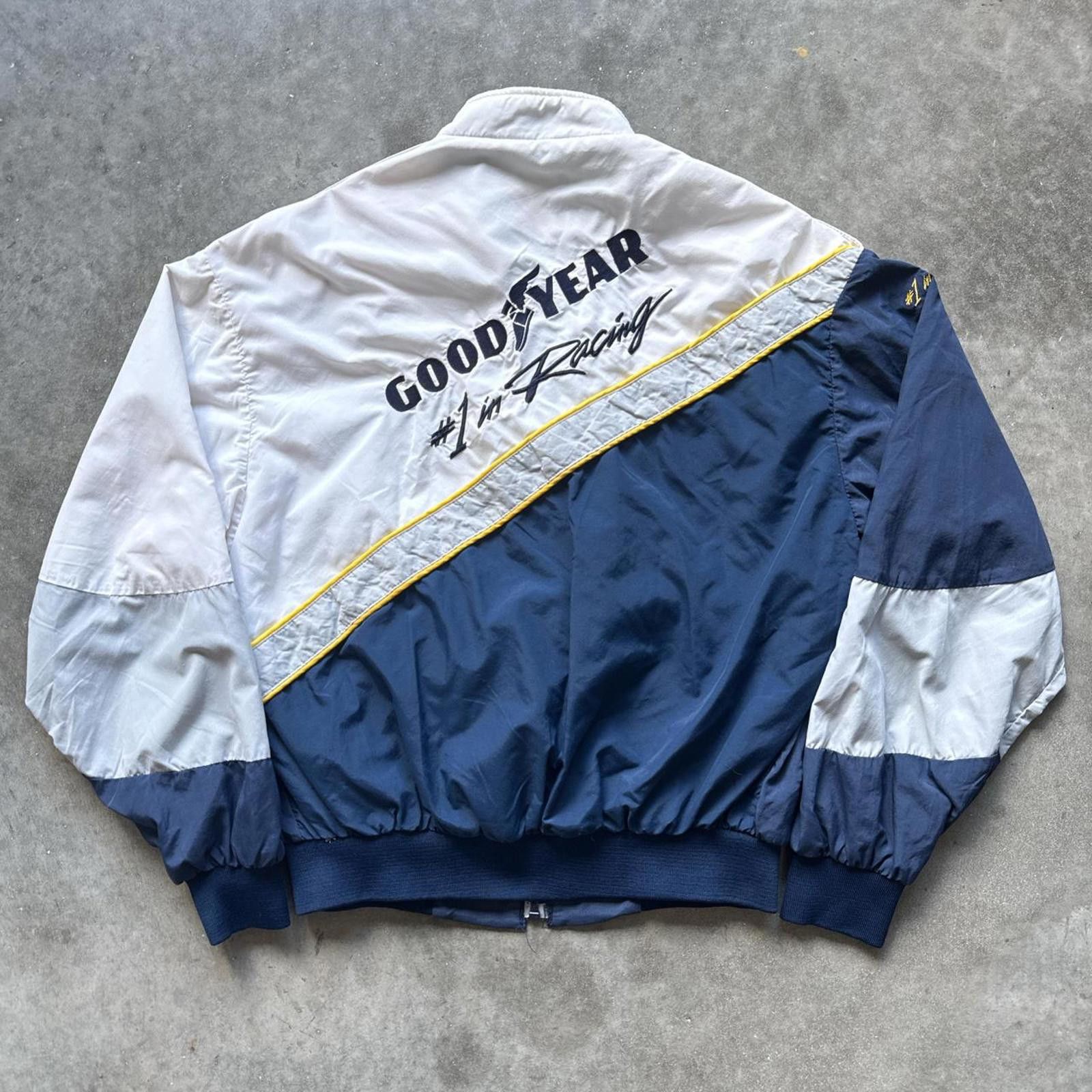 Other Good Year 90’s Two Tone Full Zip Up Windbreaker Jacket Size US L / EU 52-54 / 3 - 2 Thumbnail