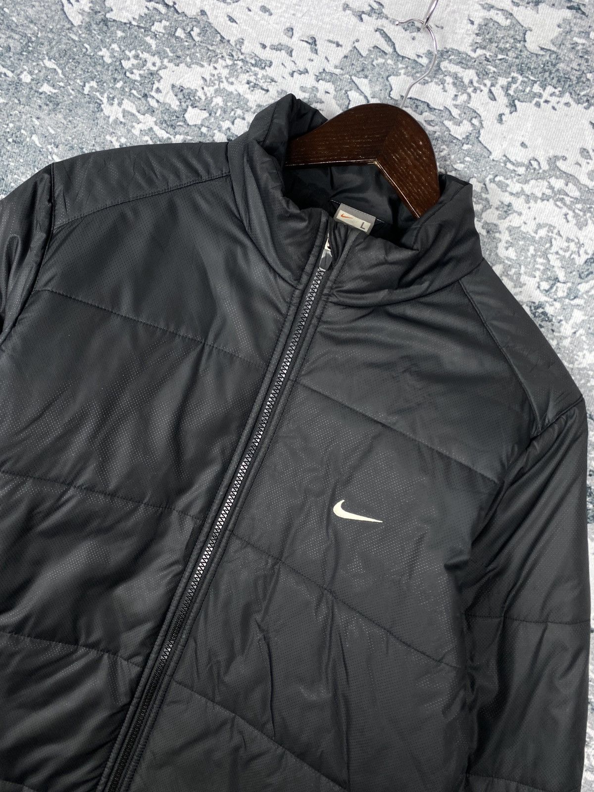 Nike Vintage Nike Swoosh Puffer Jacket Size US L / EU 52-54 / 3 - 2 Thumbnail