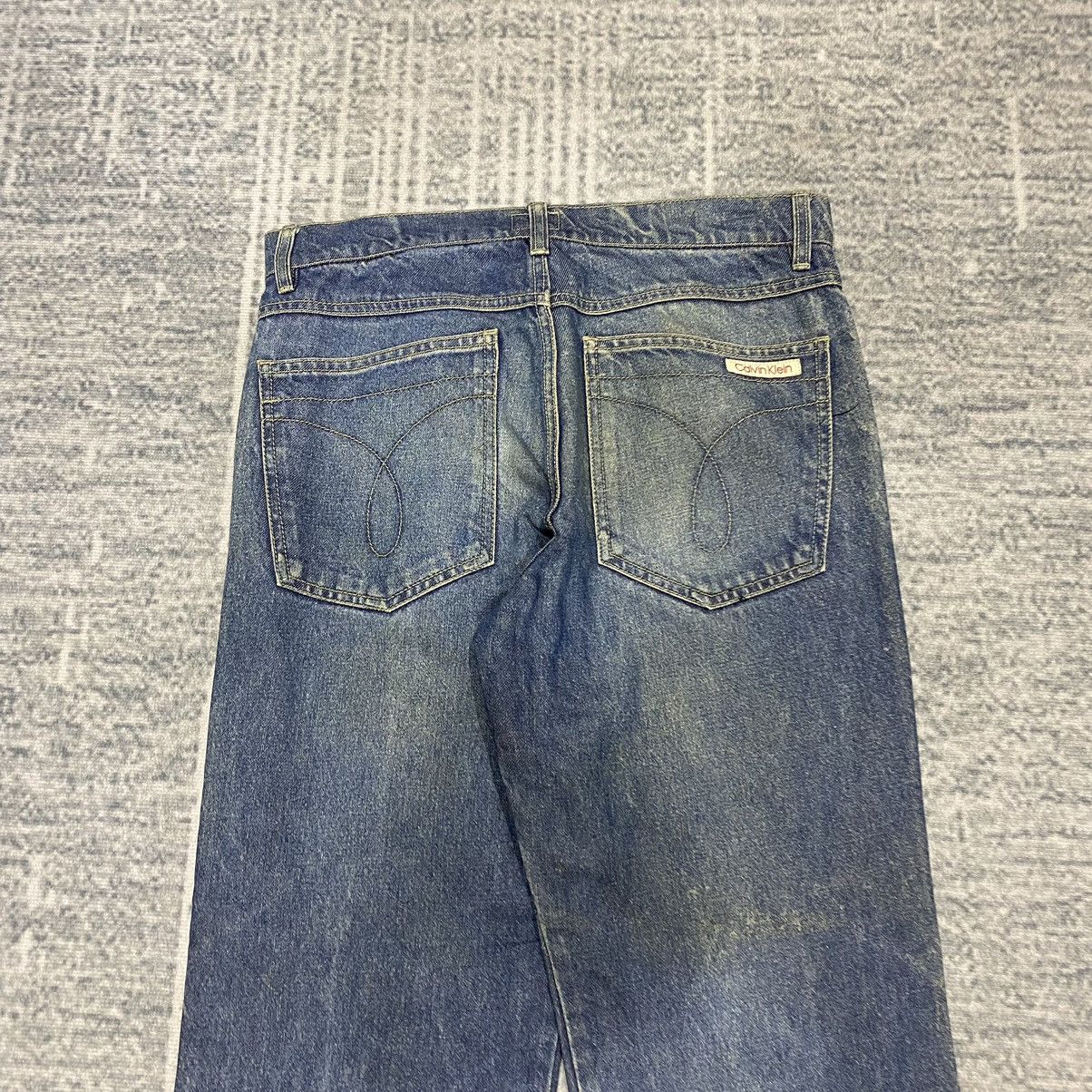 Calvin Klein × Vintage Sick☠️ CK Vintage Straight Cut Jeans 80s Mud Wash Dirty Size US 32 / EU 48 - 12 Thumbnail