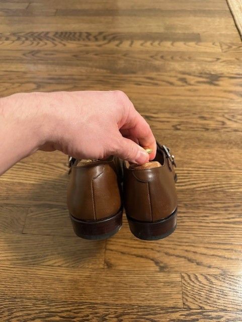 Carmina Carmina Inca Double Monk Vegano Brown 9.5uk 10.5us Size US 10.5 / EU 43-44 - 2 Thumbnail