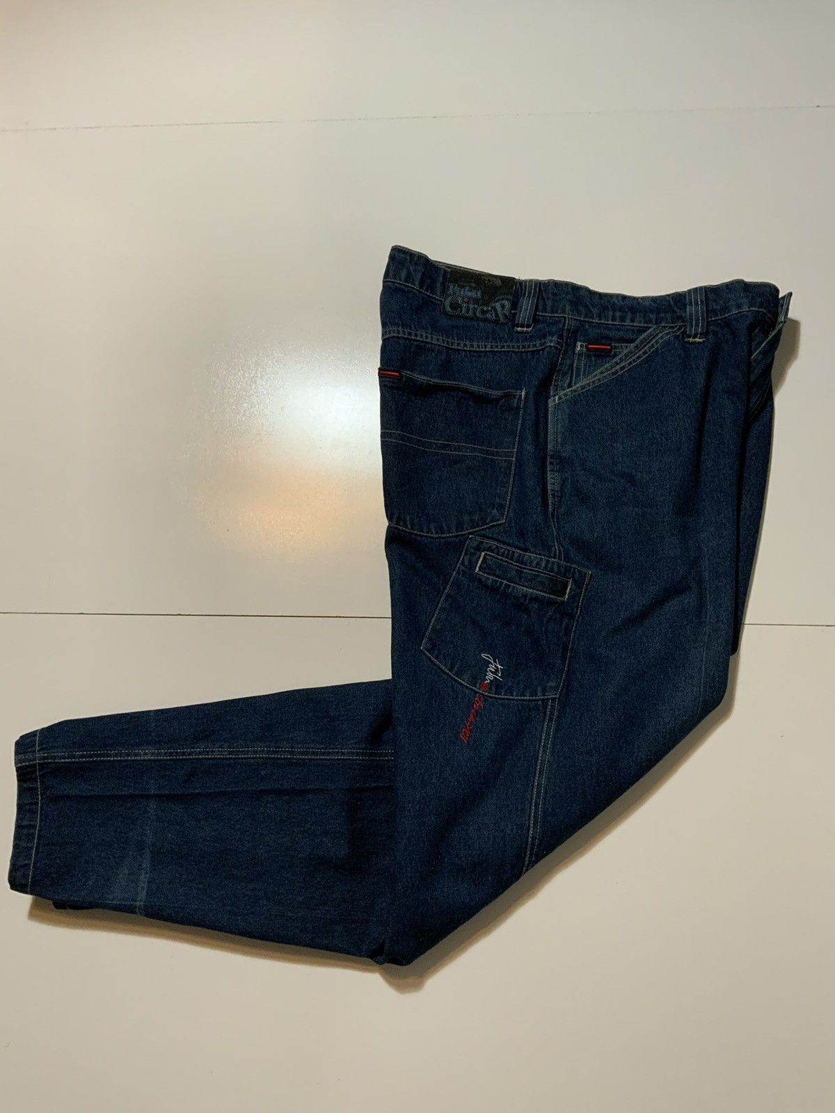 Fubu × Vintage VTG 90s 2000s Y2K Fubu Utility Carpenter Baggy Denim Jeans Size US 34 / EU 50 - 1 Thumbnail
