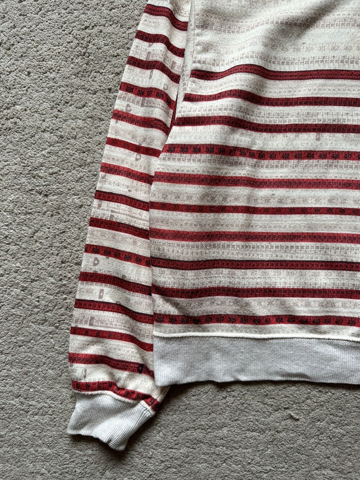Jean Paul Gaultier 2000s JEAN PAUL GAULTIER Measurement Tape Sweatshirt Size XS / US 0-2 / IT 36-38 - 5 Thumbnail