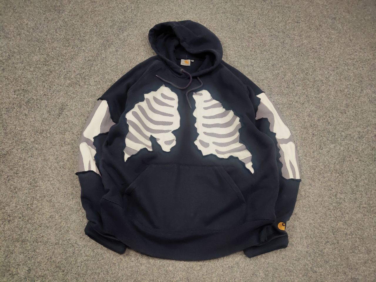 Carhartt Vintage Carhartt Skeleton Original Baggy Fit Hoodie USA Size US L / EU 52-54 / 3 - 2 Thumbnail