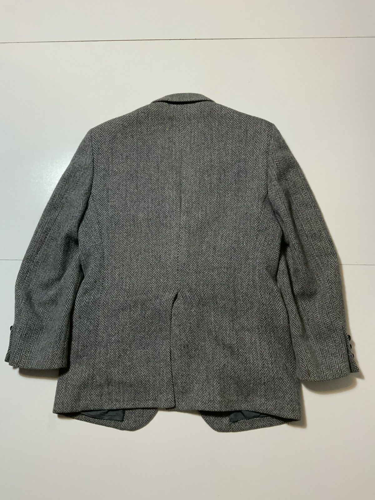 Harris Tweed VTG Harris Tweed Handwoven Wool Herringbone Blazer Jacket Size 42R - 2 Thumbnail