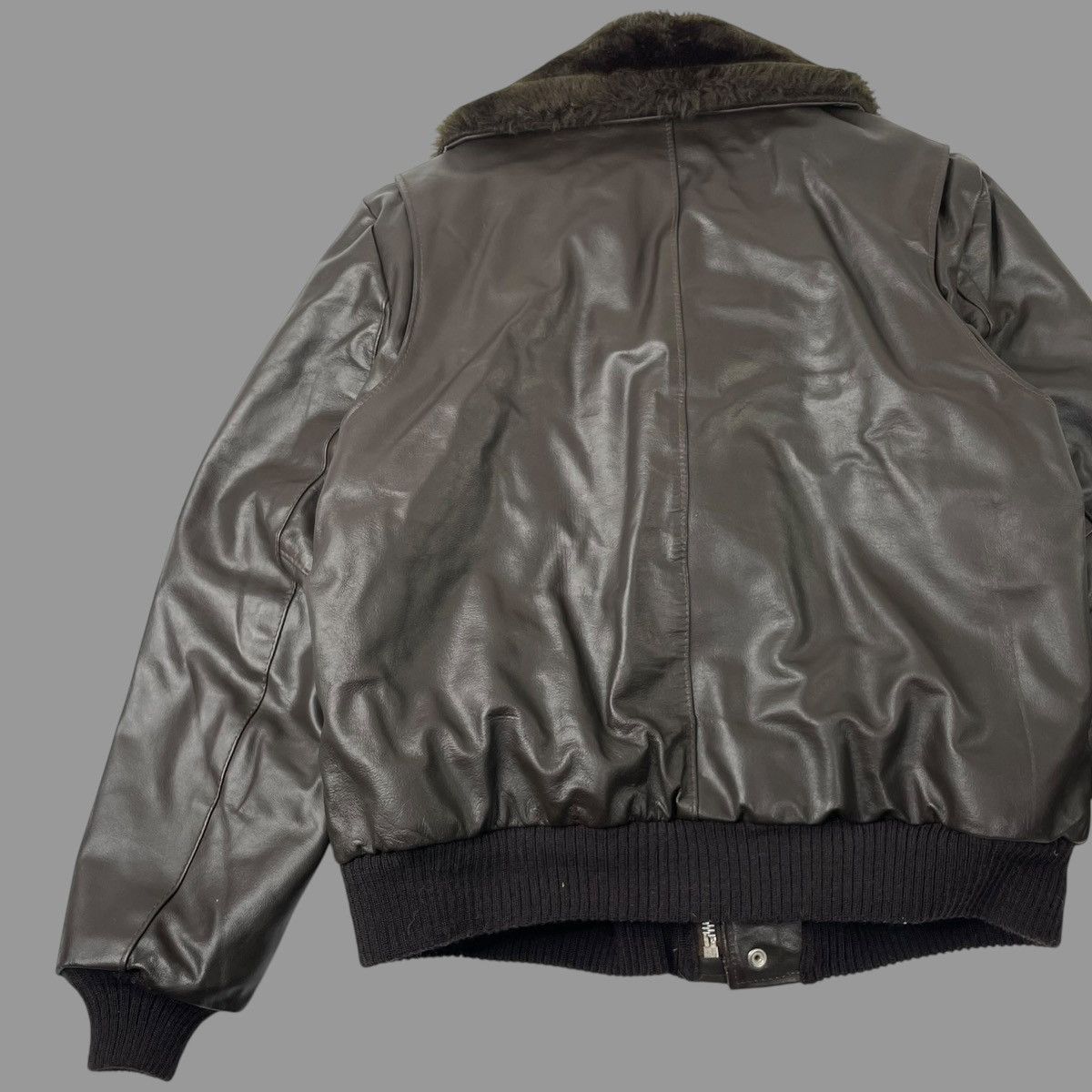 Vintage Vintage 1970s leather g1 leather sherpa jacket Size US XL / EU 56 / 4 - 4 Thumbnail