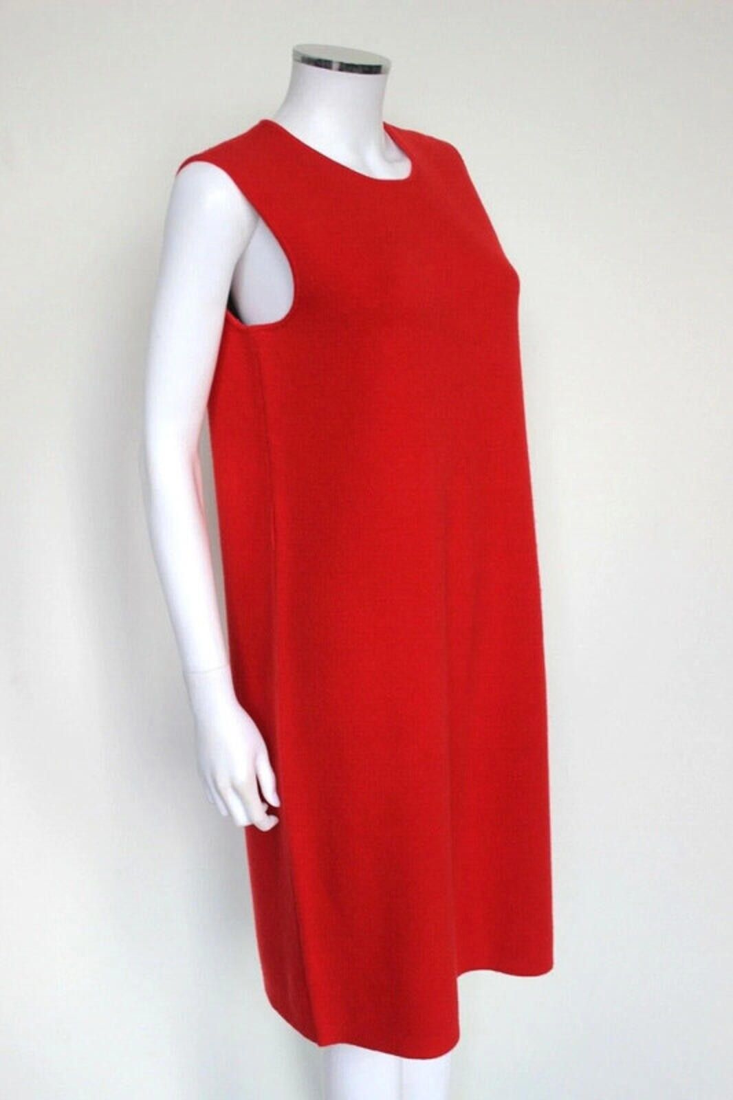 Other Victoria Beckham Red Cashmere Knit Wool Dress UK 14 Size L / US 10 / IT 46 - 3 Thumbnail