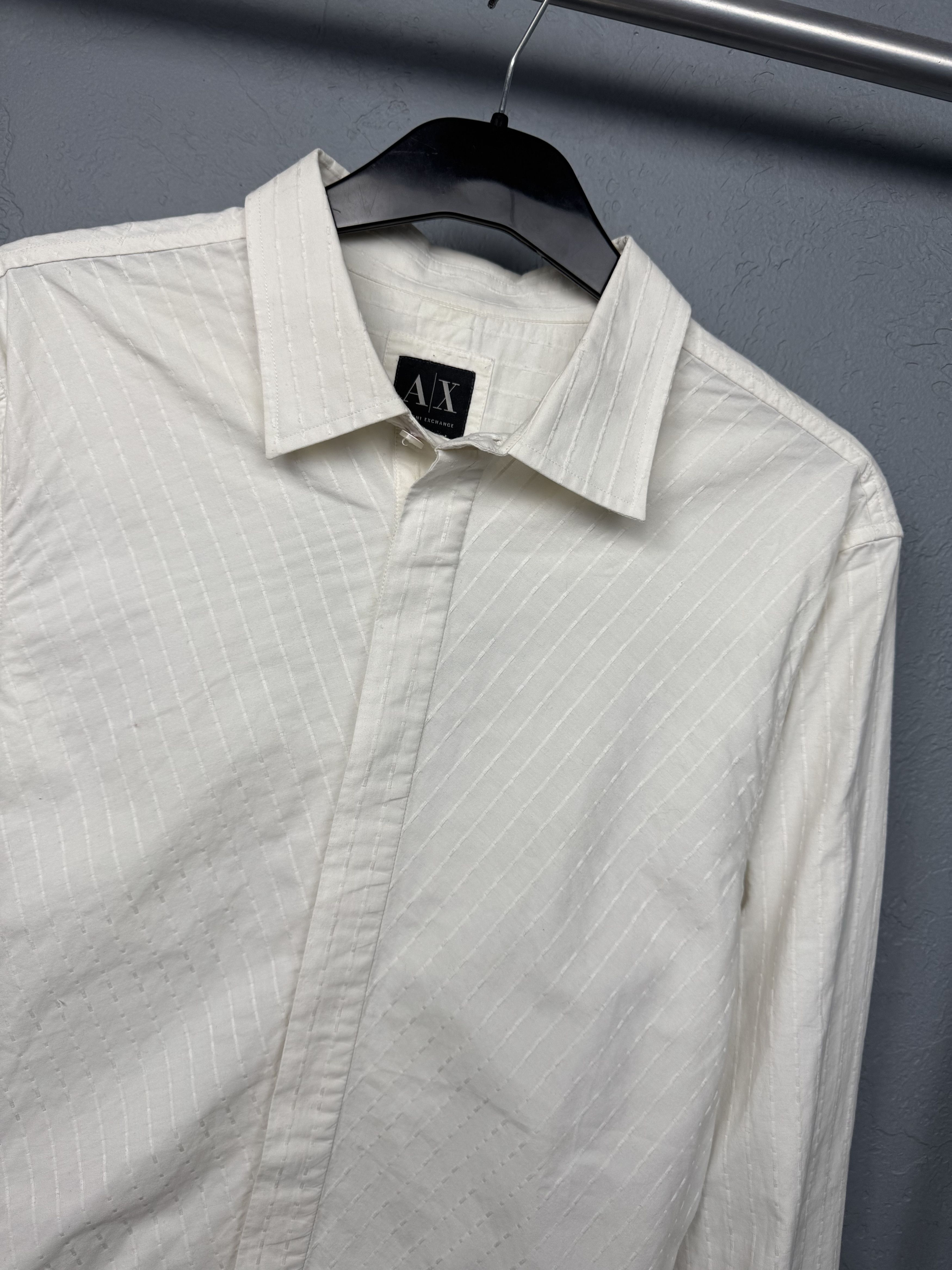 Armani Exchange Armani Exchange Mens Long Sleeve Shirt Size US M / EU 48-50 / 2 - 2 Thumbnail