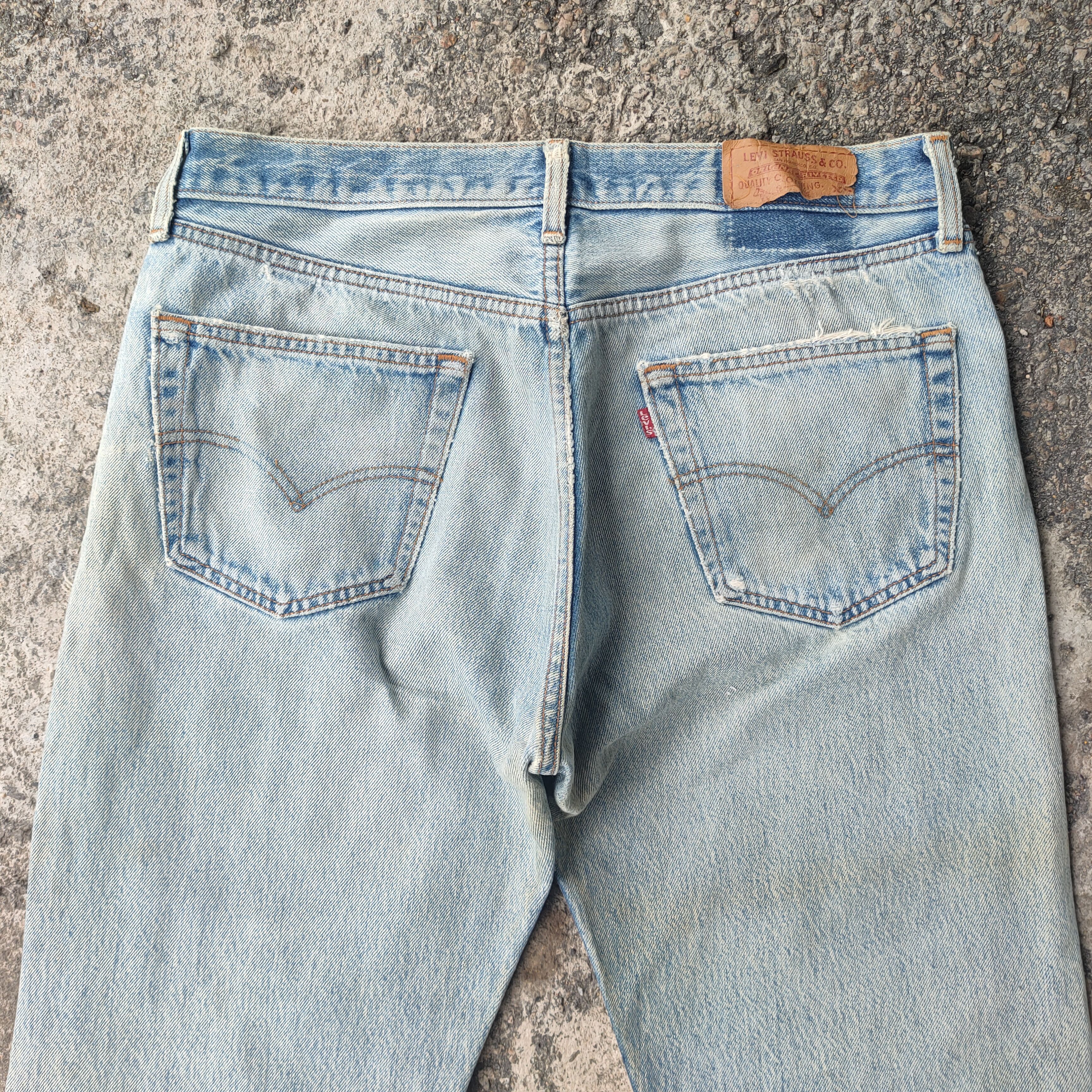 Levi's Vintage Clothing VINTAGE 97' LEVI'S 501 USA RIPPED FADED JEANS DENIM PANTS Size US 34 / EU 50 - 10 Thumbnail