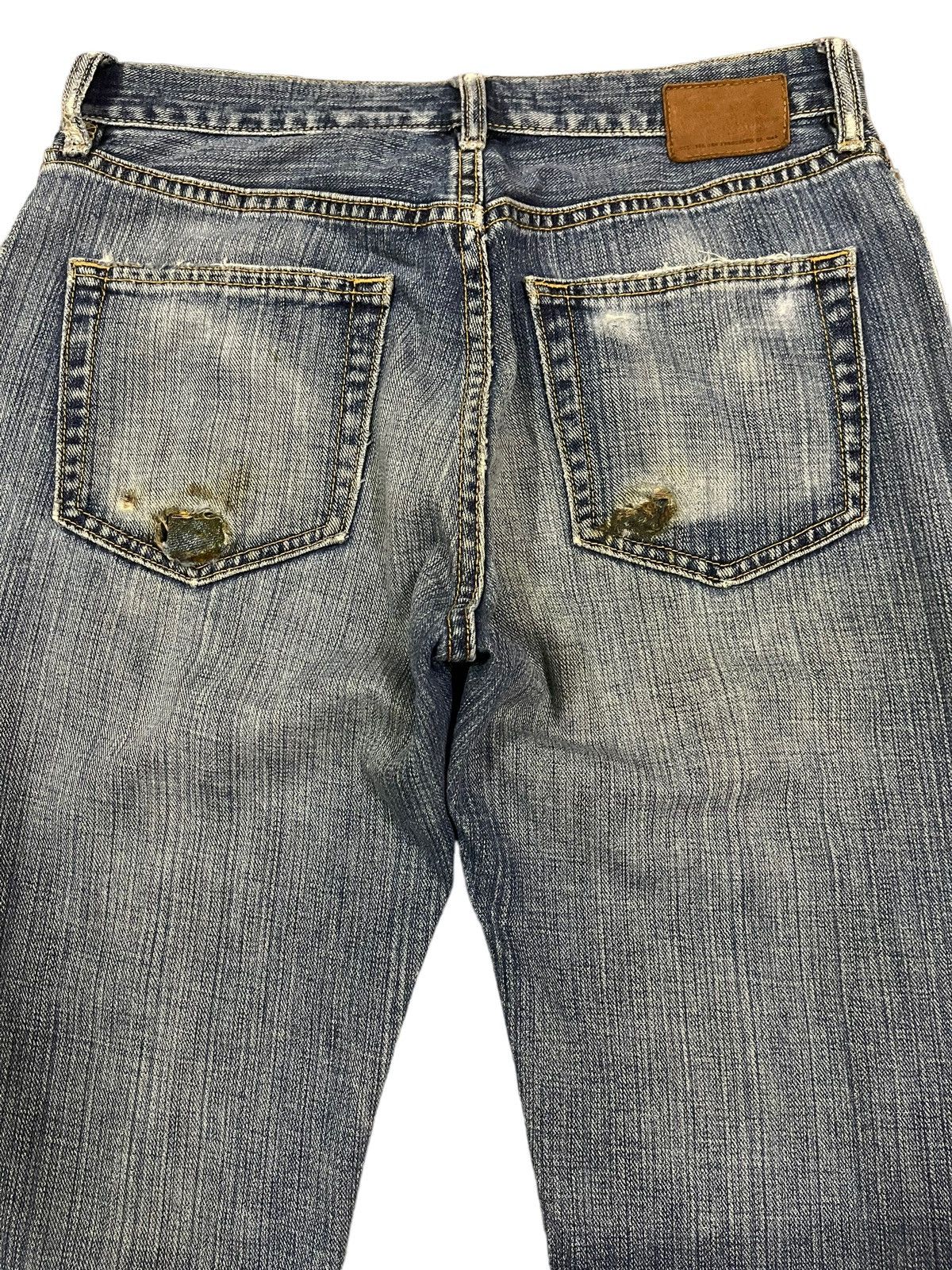 Gap Vintage Gap Blue Wash Distress Bootcut Style Jeans Size US 30 / EU 46 - 4 Thumbnail