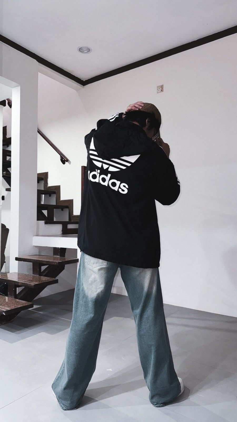 Adidas Adidas Big Trefoil Stadium Jacket Size US XL / EU 56 / 4 - 8 Thumbnail