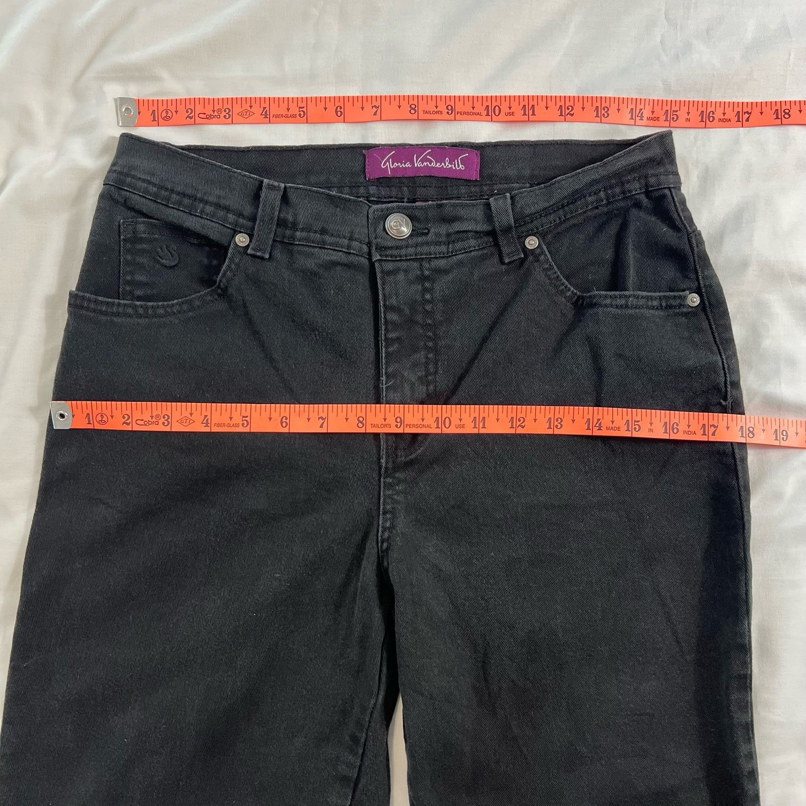 Gloria Vanderbilt Gloria Vanderbilt Women's Size 8 Black Jeans Size 30" / US 8 / IT 44 - 2 Thumbnail
