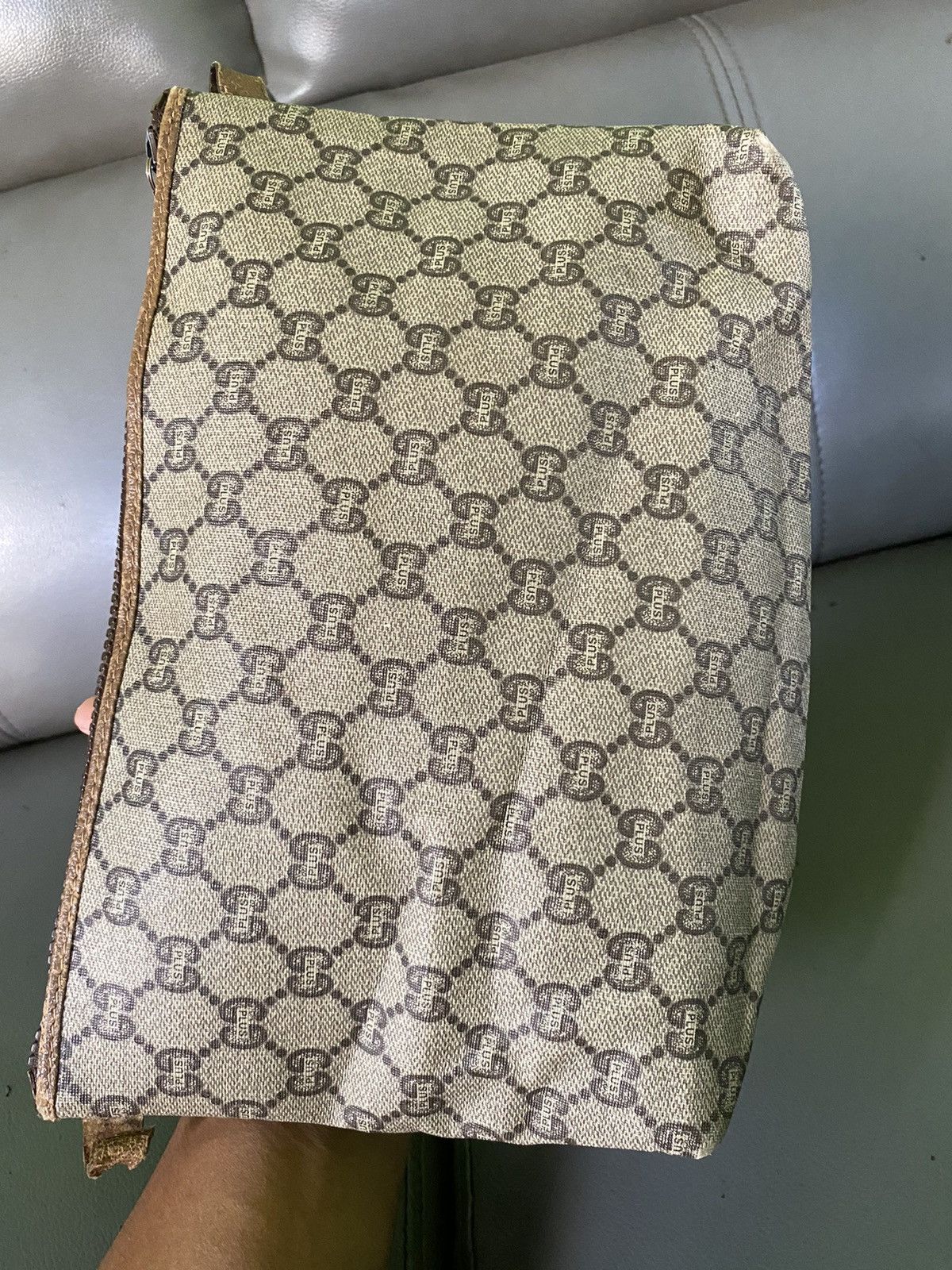 Gucci × Vintage GUCCI Plus Monogram Clutch Bag Size ONE SIZE - 2 Thumbnail