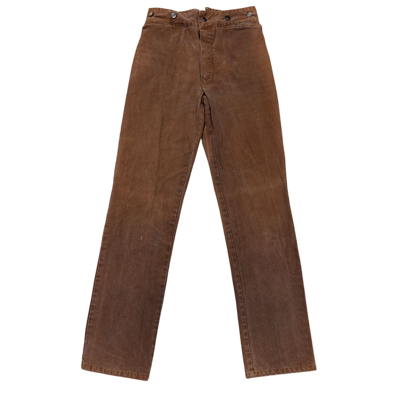 Cowboy Equipment × Vintage VTG Wahoo Maker Buckle Back Dungarees Frontier Pants 29x34 Size US 29 - 1 Thumbnail
