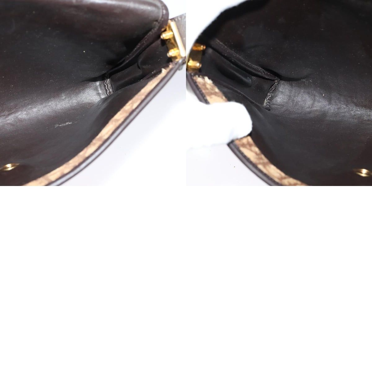 Dior DIOR Trotter Canvas Shoulder Bag Brown Gold Size ONE SIZE - 12 Thumbnail