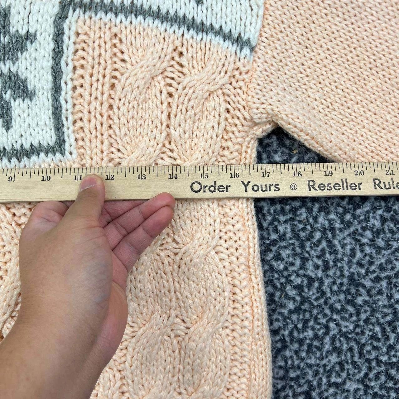 Other Vintage Jamie Scott Sweater S Hand Knitted Cable Knit Size S / US 4 / IT 40 - 4 Thumbnail