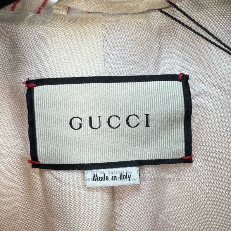 Gucci Gucci MLB co-branded embroidered striped woollen suit jack Size S / US 4 / IT 40 - 5 Thumbnail