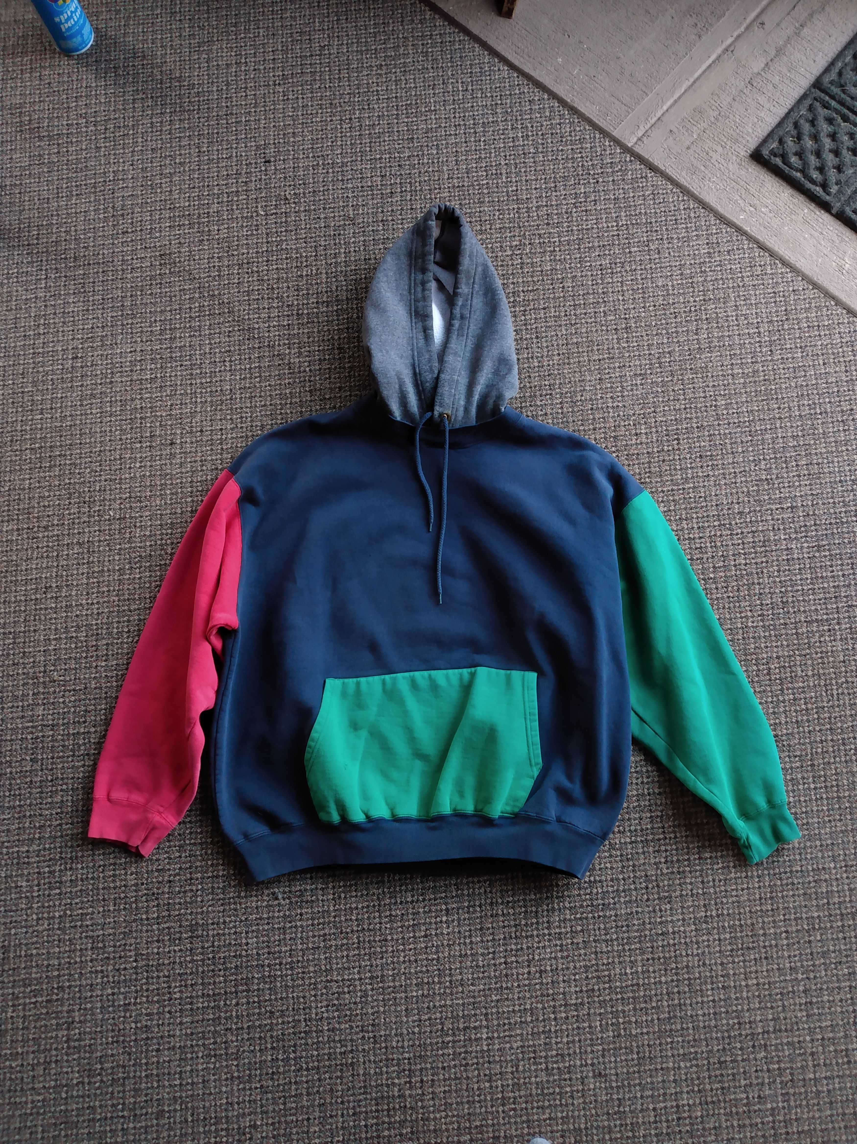 Steeplechase Streetwear Vintage Vintage 90s color block afterhood grunge hoodie L Grailed