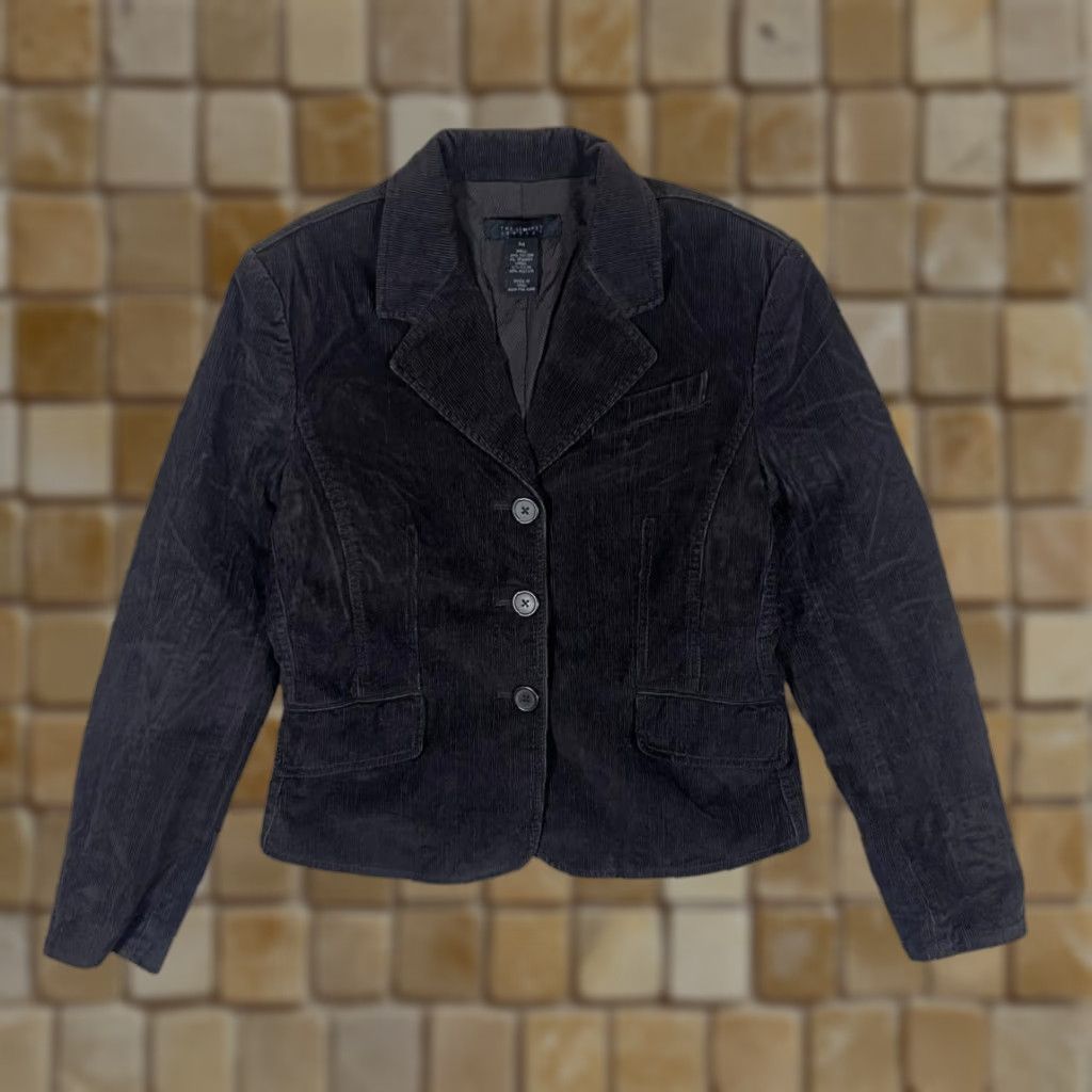 Vintage THE LIMITED STRETCH Dark Brown Cord Corduroy Blazer Jacket Women's Medium Size M / US 6-8 / IT 42-44 - 1 Thumbnail