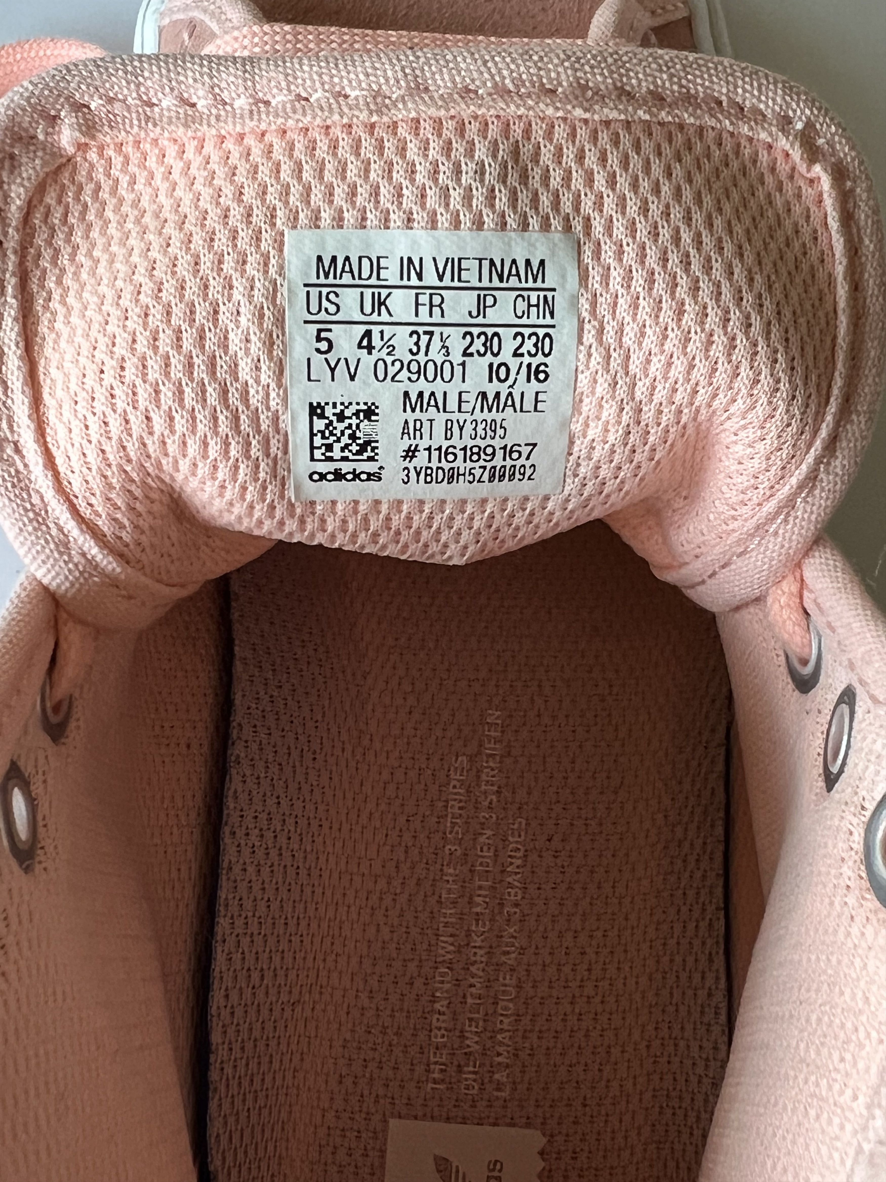 Adidas Adidas x Nakel Smith Pink High Top Sneakers Size US 5 / EU 37 - 8 Thumbnail