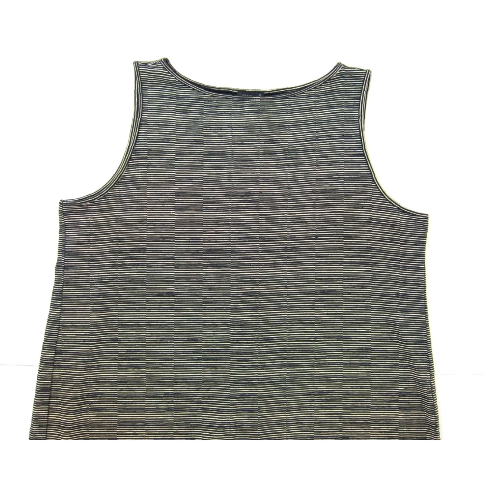 J. Jill J.Jill Wearable Collection Ivory Black Stripe Stretch Tunic Tank Dress L Petite Size L / US 10 / IT 46 - 4 Thumbnail