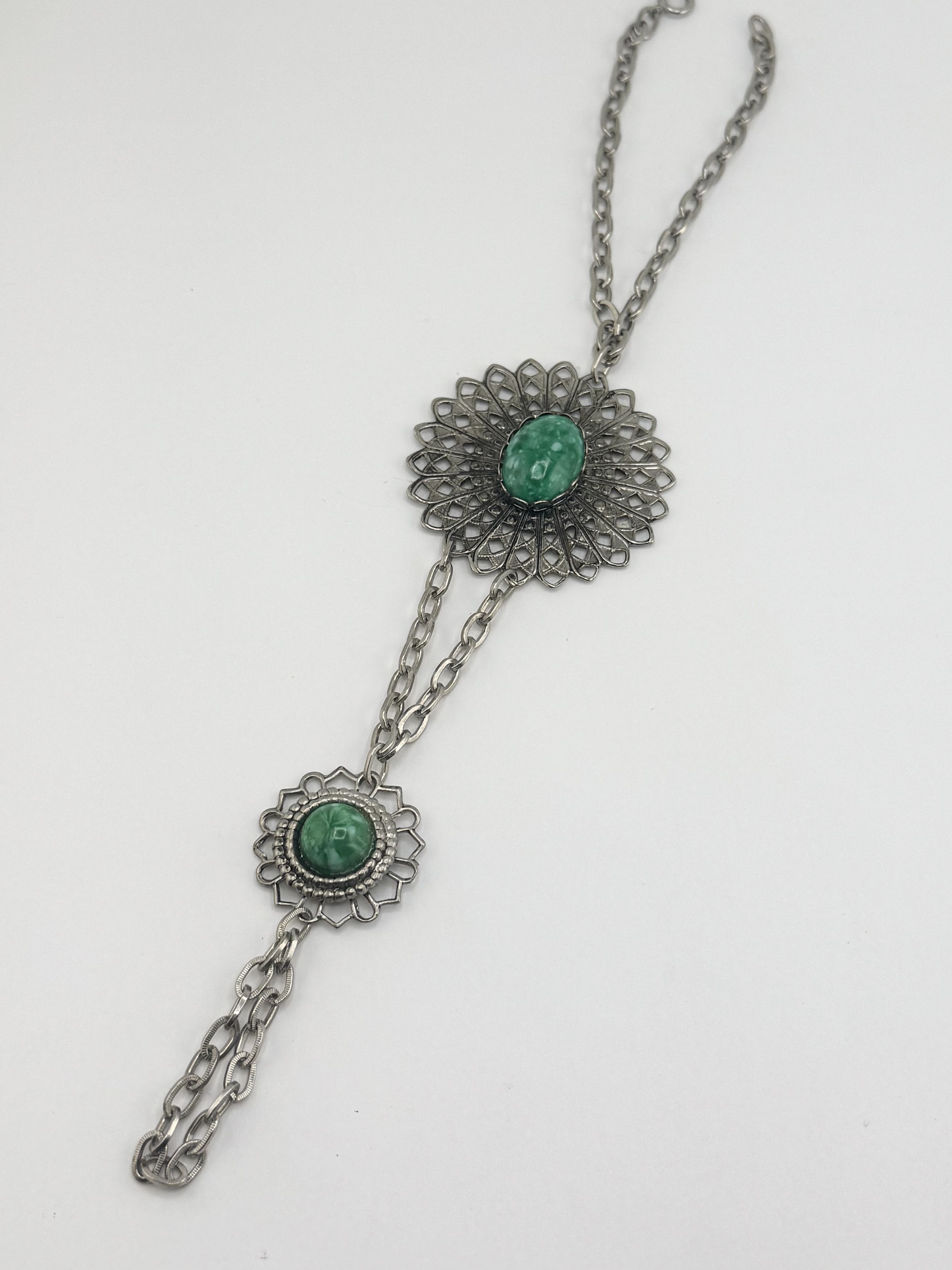 Vintage Vintage silver filigree slave bracelet and ring Size ONE SIZE - 3 Thumbnail