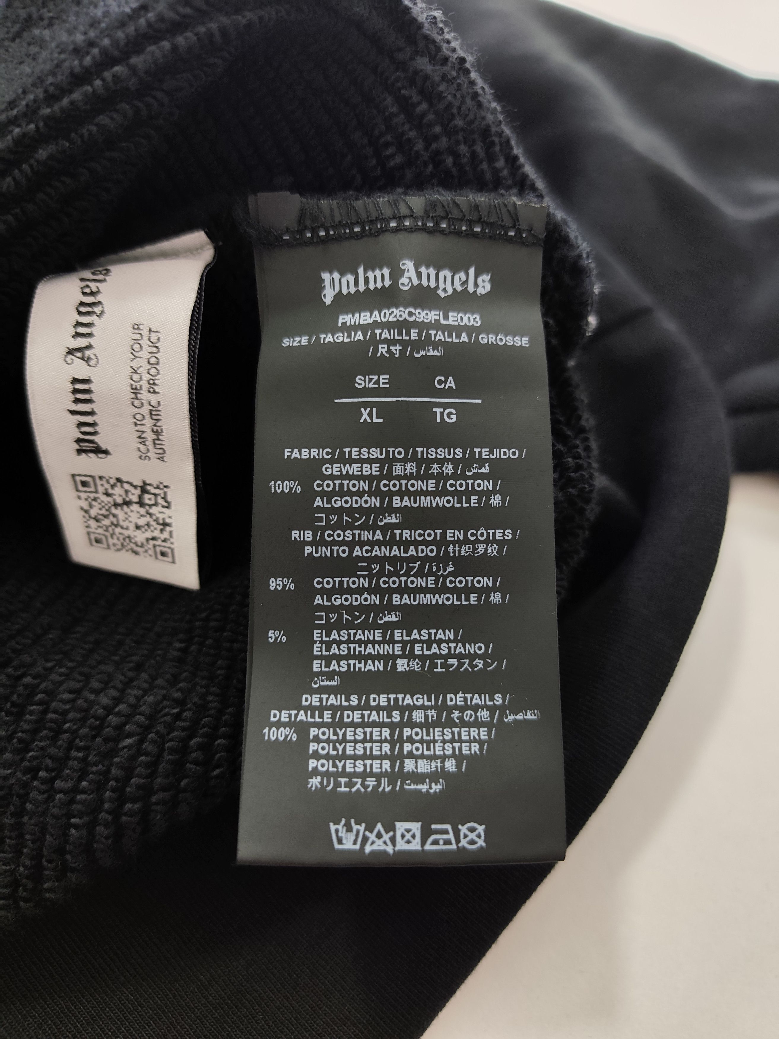 Palm Angels Palm Angels "Curved Logo Sweatshirt" Size US XL / EU 56 / 4 - 6 Thumbnail