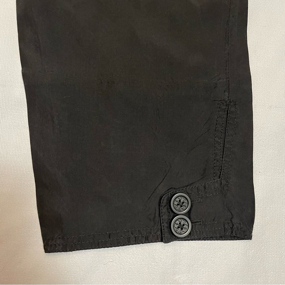 Tory Burch Tory Burch Dark Grey Silk Cropped Cargo Pants Size 12 Size 30" / US 8 / IT 44 - 6 Thumbnail