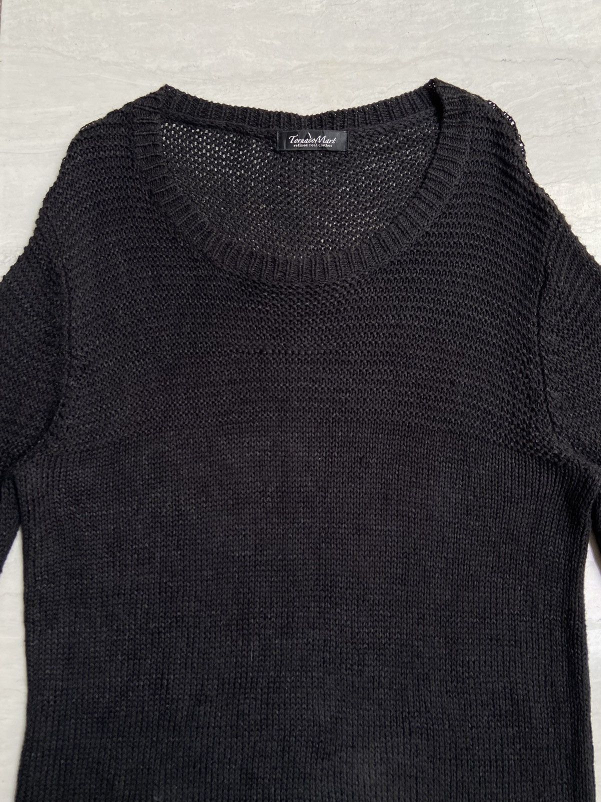Tornado Mart TORNADO MART Black Knit Sweater Size US XS / EU 42 / 0 - 8 Thumbnail