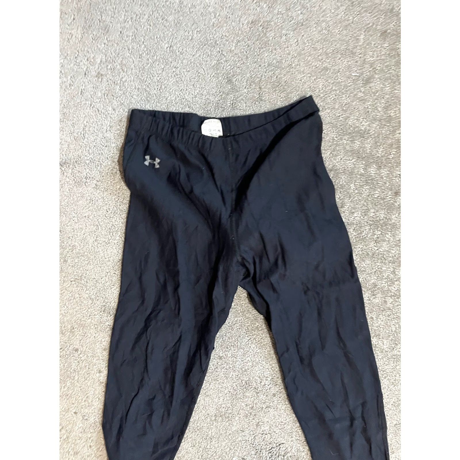 Under Armour Under Armour Womens Black Base Layer Leggings Size Small Skinny Full Length Stretchy Size 28" / US 6 / IT 42 - 2 Thumbnail