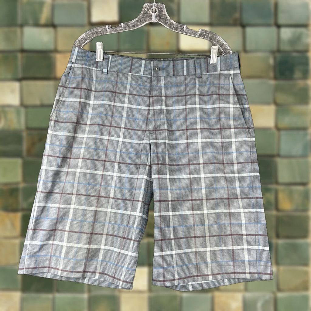 Nike Nike Golf Plaid Chino Shorts Blue Adult 34 Mens Size US 34 / EU 50 - 1 Thumbnail