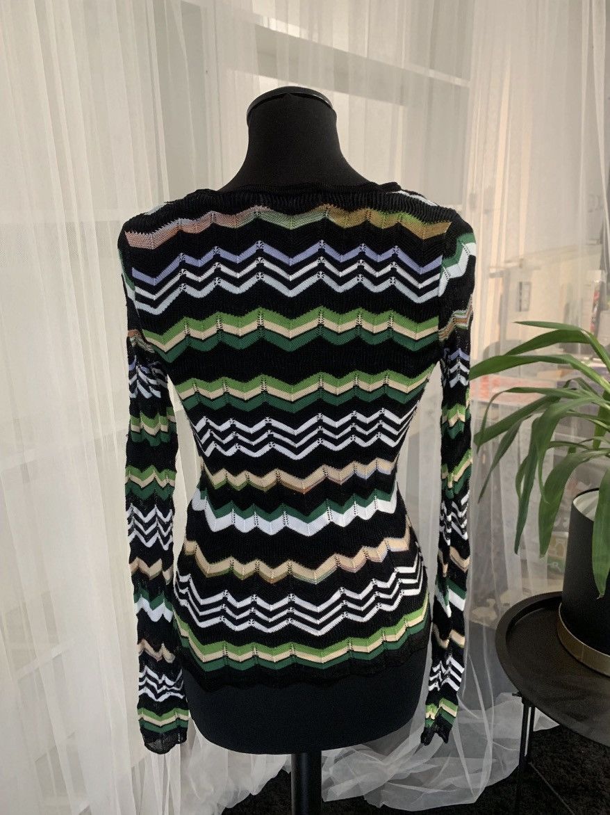 Missoni Missoni Zigzag Knit Cardigan Size S / US 4 / IT 40 - 3 Thumbnail