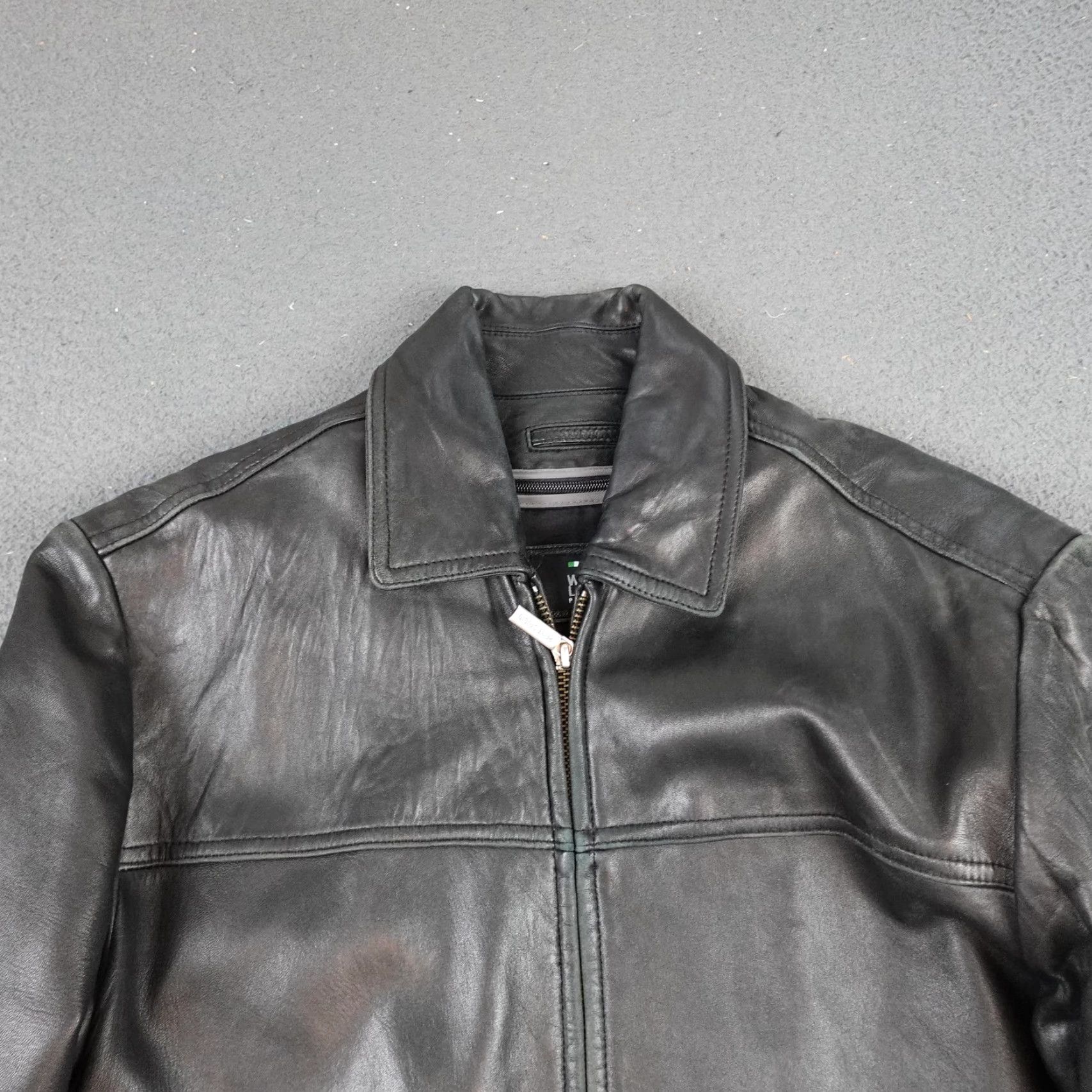 Vintage Wilsons Leather Jacket Mens Medium Black Thinsulate Overcoat Full Zip Insulated Size US M / EU 48-50 / 2 - 6 Thumbnail