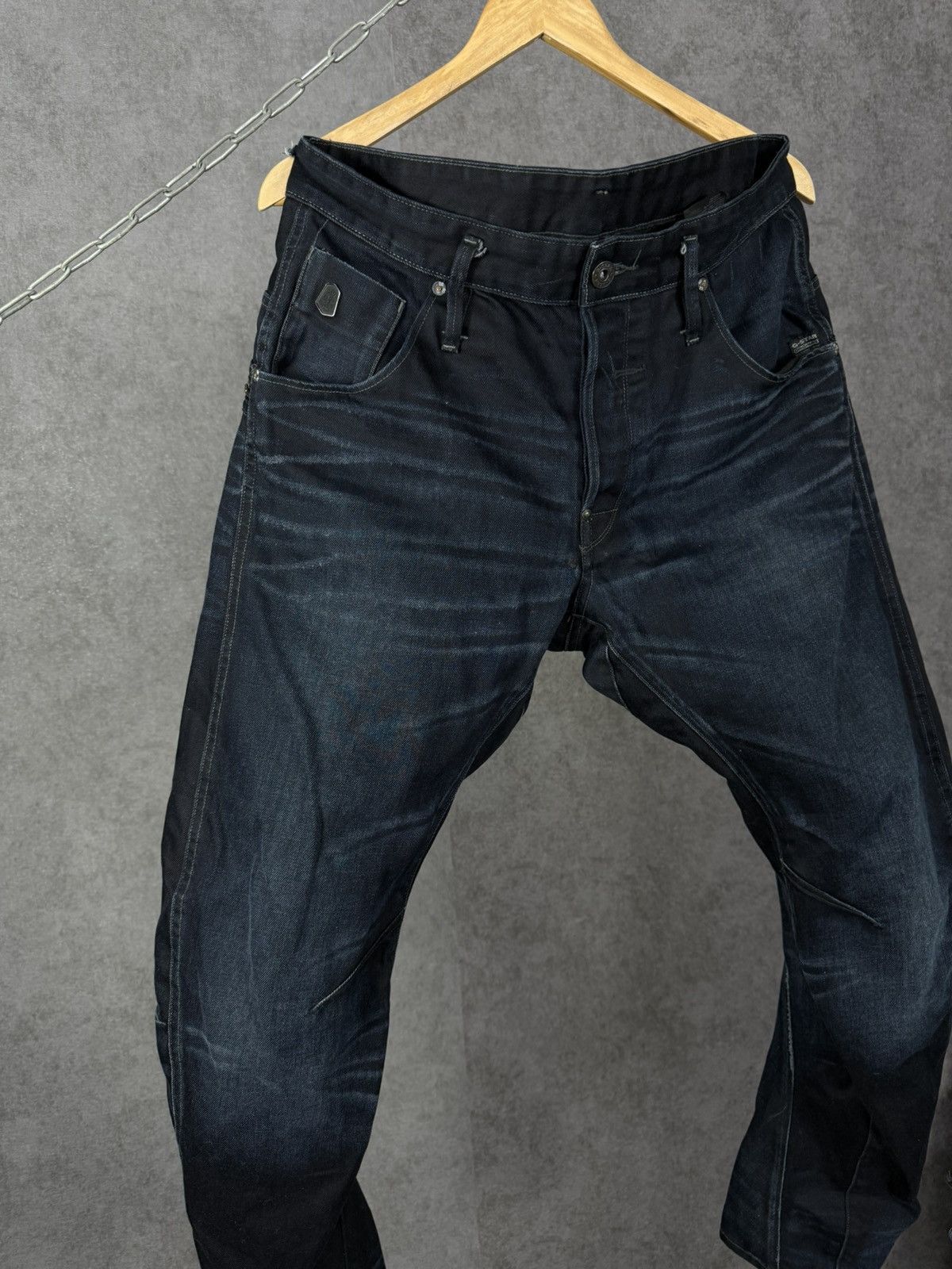 G-Star G Star Raw asymmetric designer jeans Size US 36 / EU 52 - 3 Thumbnail