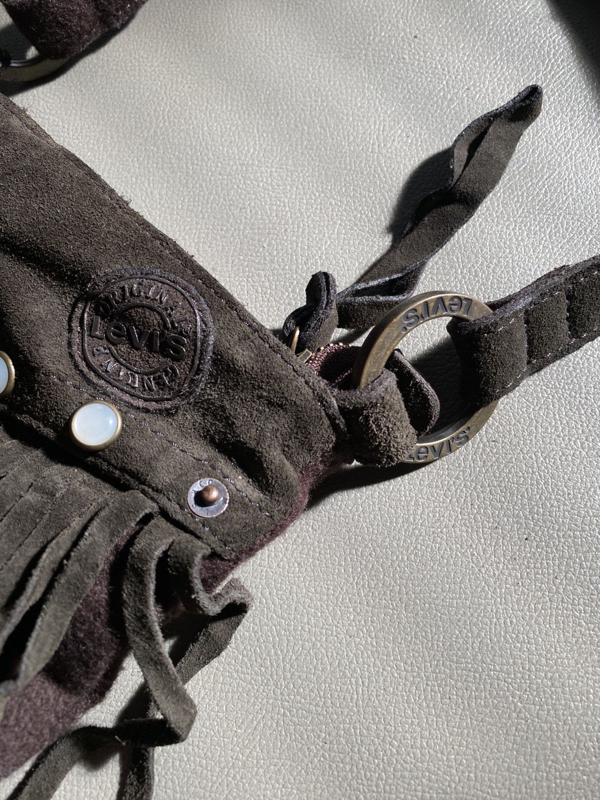 If Six Was Nine × Levi's Levis Suede Fringed Sling Bag Ifsixwasnine Kmrii Style Size ONE SIZE - 3 Thumbnail