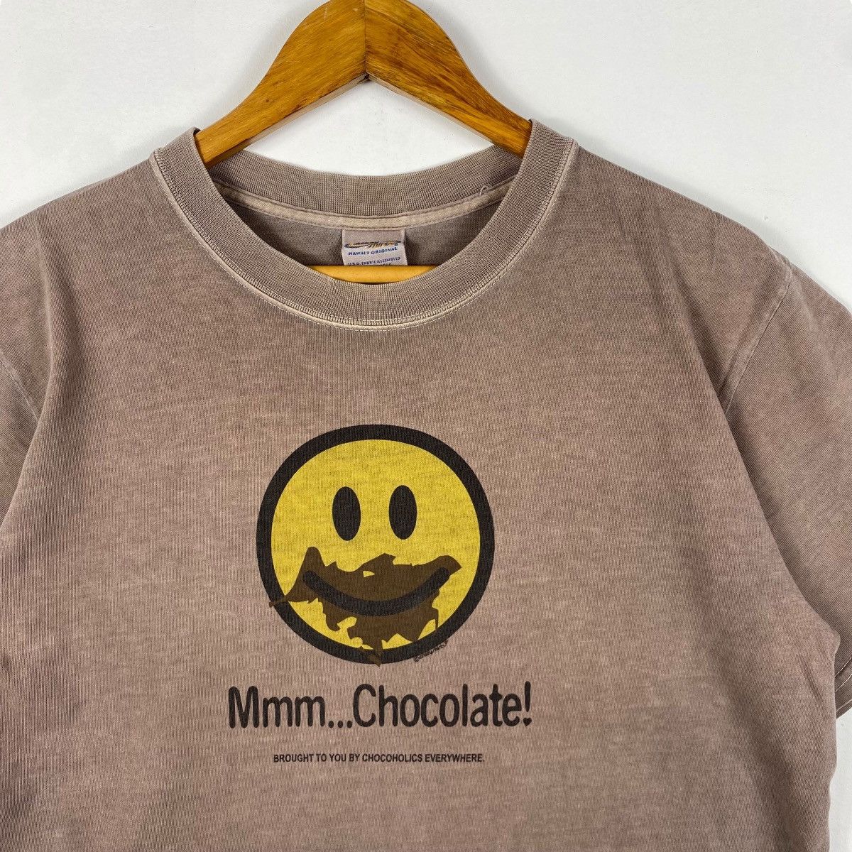 Vintage Vintage CRAZY SHIRTS Mmm Chocolate Graphic Chocolate Dyed Size US M / EU 48-50 / 2 - 2 Thumbnail