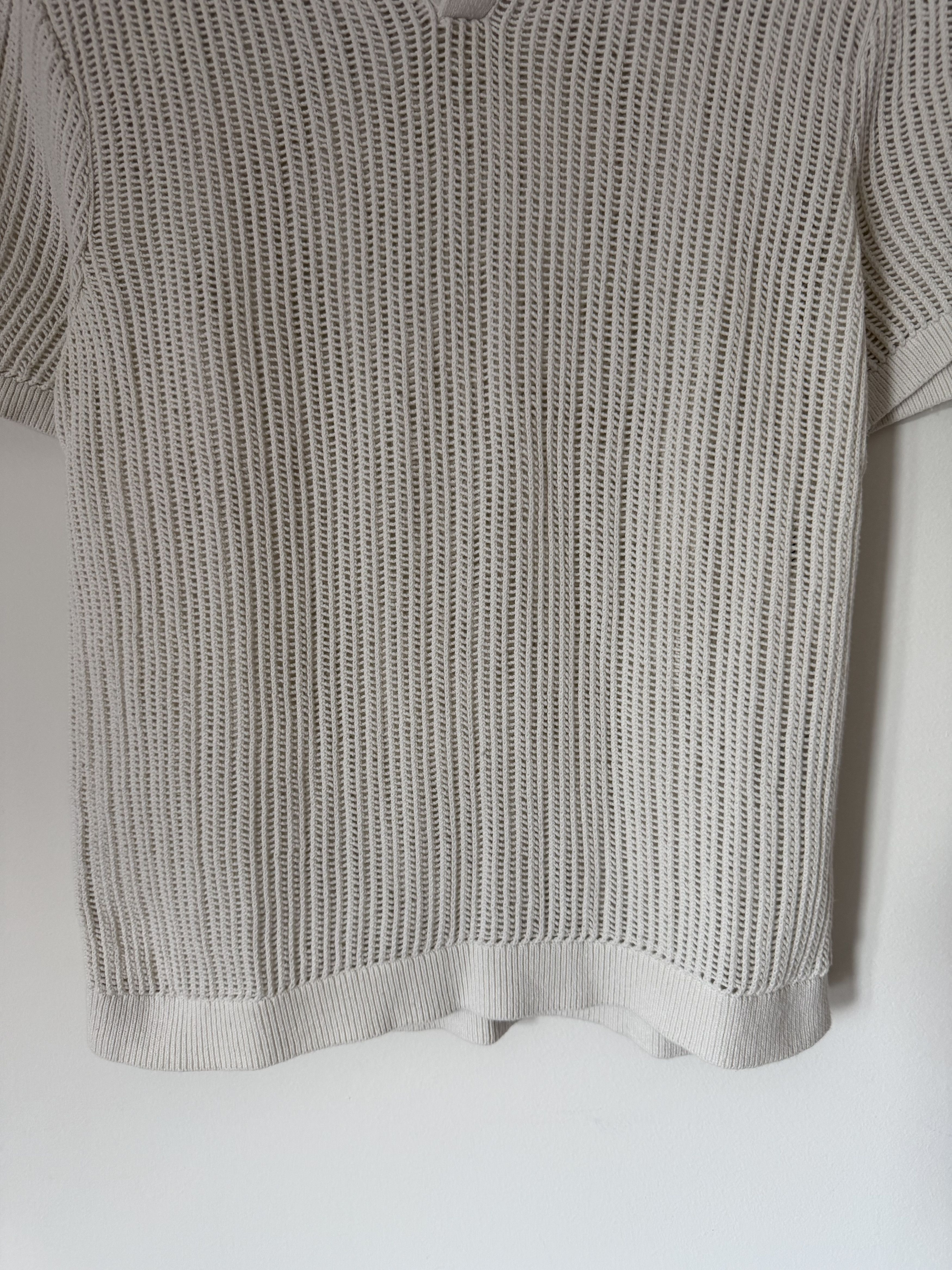 Aime Leon Dore Aime Leon Dore Mesh Polo in Coconut Milk Size US S / EU 44-46 / 1 - 3 Thumbnail