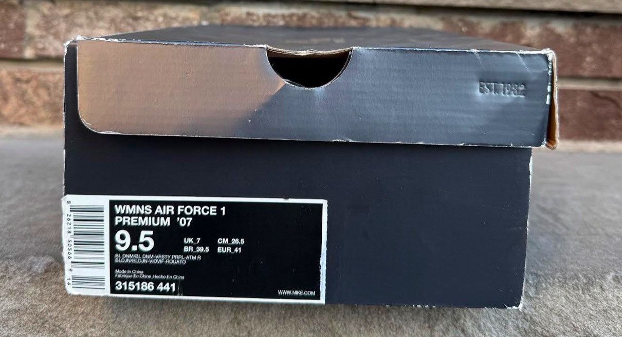 Nike WMNS NIKE AIR FORCE 1 PREMIUM '07 'BLUE DENIM' 9.5 Size US 9.5 / IT 39.5 - 7 Thumbnail