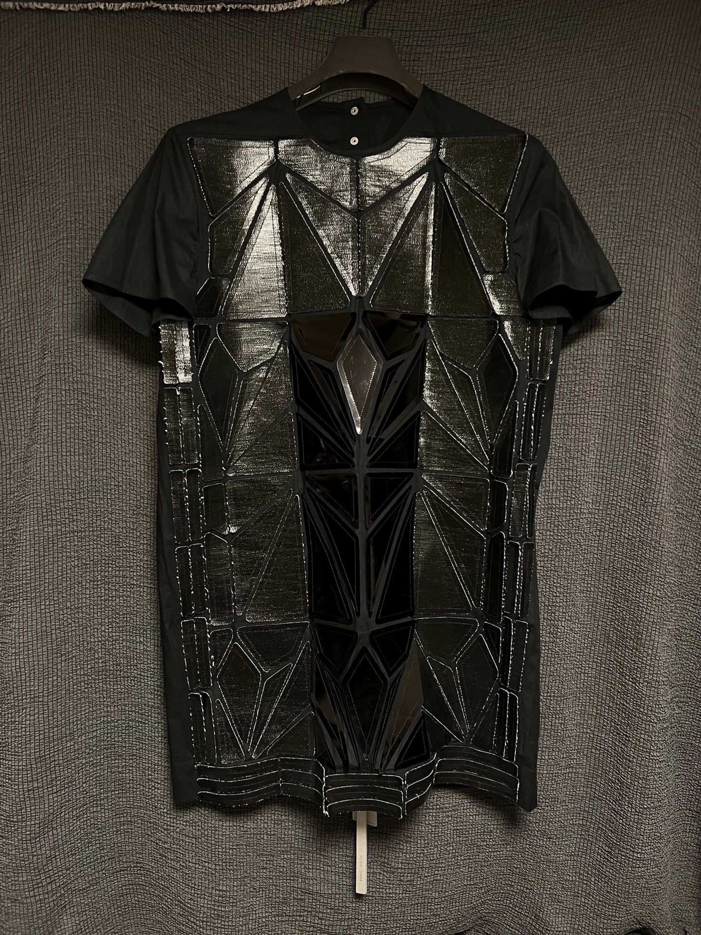 Rick Owens Rick Owens Sequin Scale Armor Short-Sleeve Shirt Size US L / EU 52-54 / 3 - 1 Thumbnail