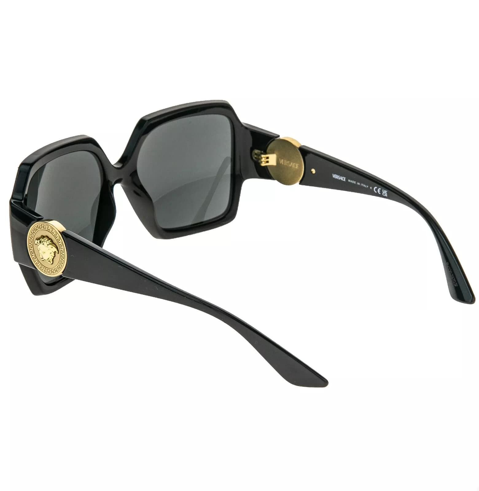Versace VERSACE 4453 Runway MEDUSA Black Gold Emblem Stud VE4453 Size ONE SIZE - 3 Thumbnail