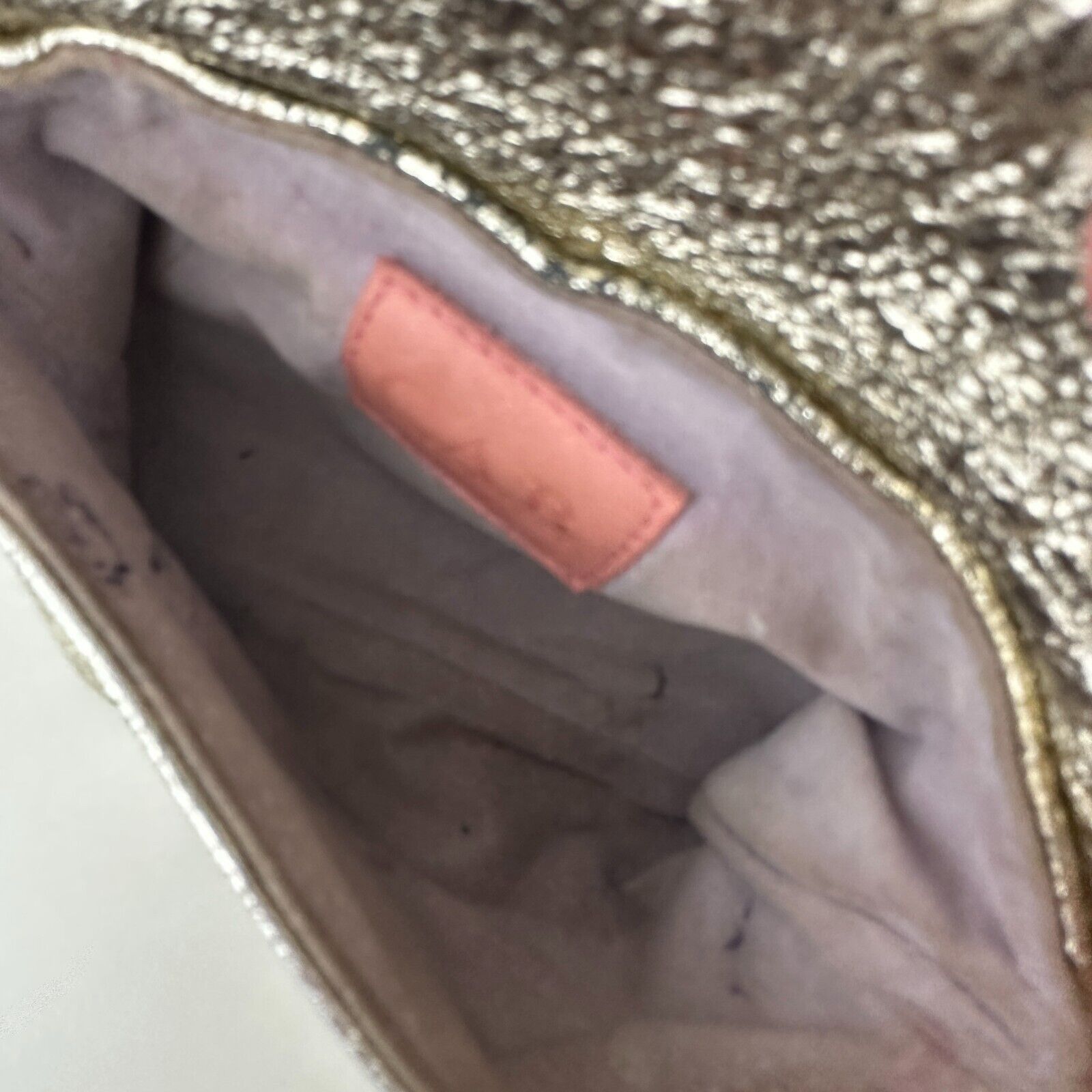 Other C.A.B. Gold-Silver Shimmer Clamshell Shoulder Bag Snap Close Size ONE SIZE - 7 Thumbnail