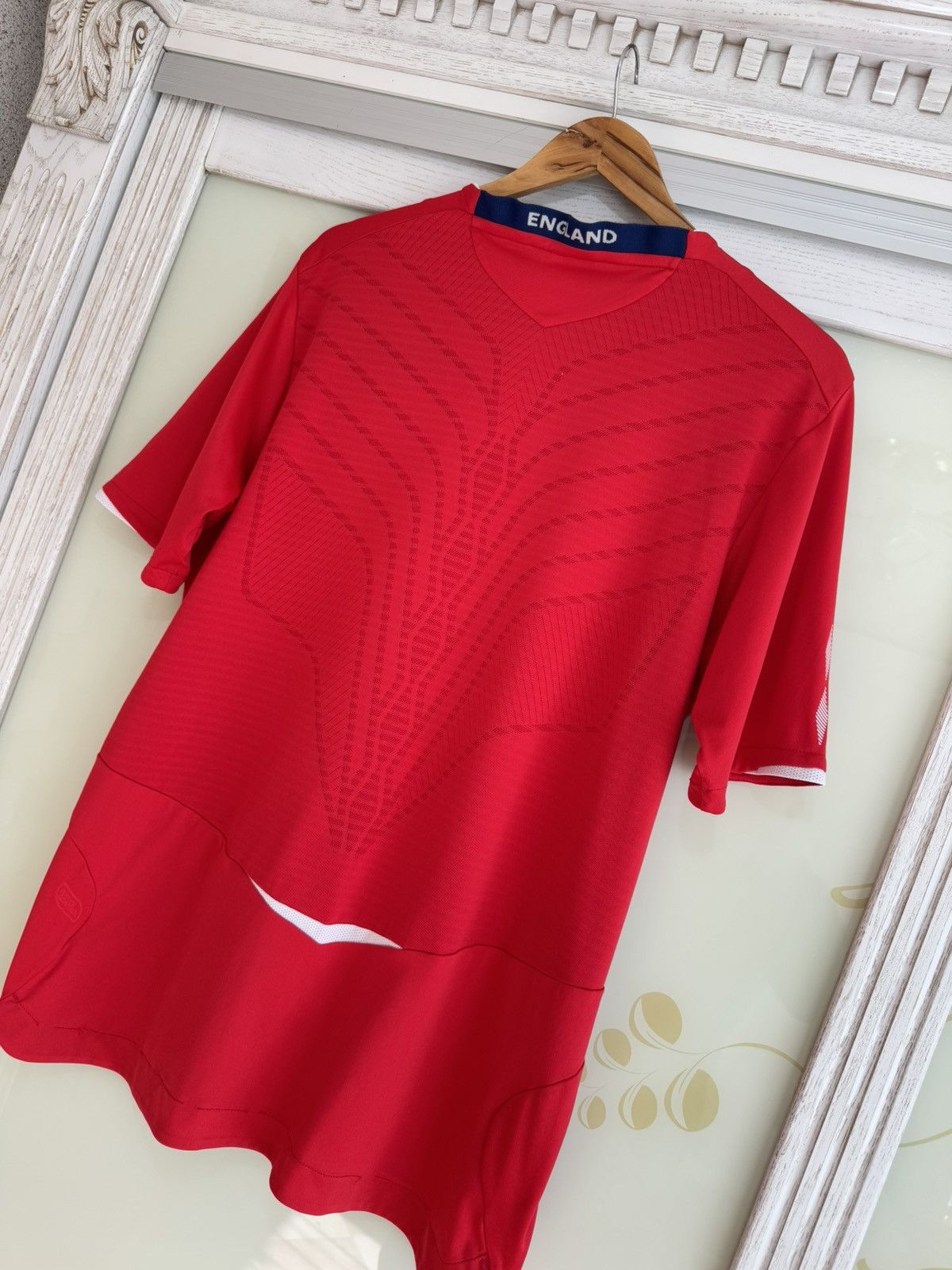 Umbro England 2008-2009 Away Soccer Jersey Football Kit Shirt Size US L / EU 52-54 / 3 - 8 Thumbnail