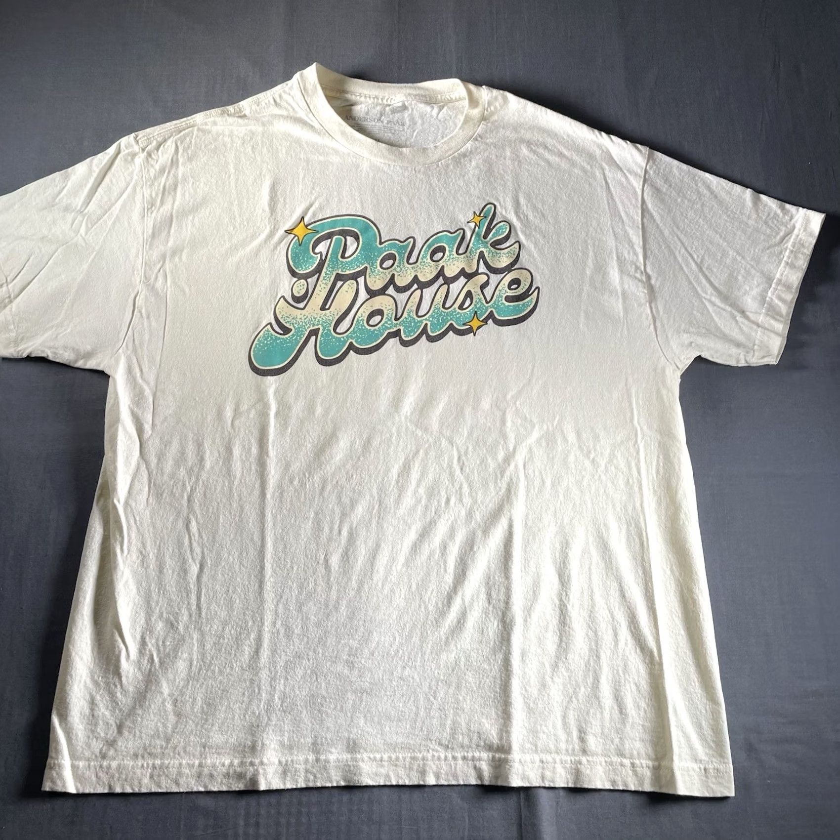 JW Anderson Anderson Paak Shirt Men’s 2XL Paak House Festival Concert Graphic Silk Sonic T-Shirt Crew Neck Cream Mens 2XL Size US XXL / EU 58 / 5 - 4 Thumbnail