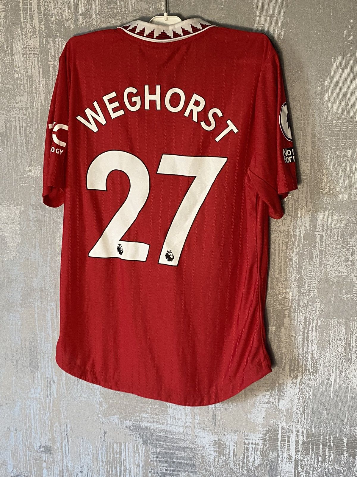 Adidas × Other UK 2021 Manchester United Adidas Soccer Jersey 27 Weghorst Size US M / EU 48-50 / 2 - 2 Thumbnail