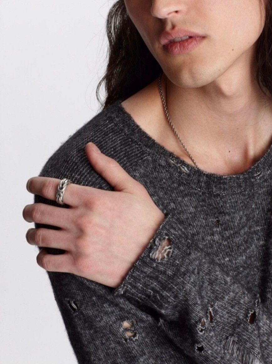 John Varvatos Distressed crewneck. Medium Size US M / EU 48-50 / 2 - 3 Thumbnail