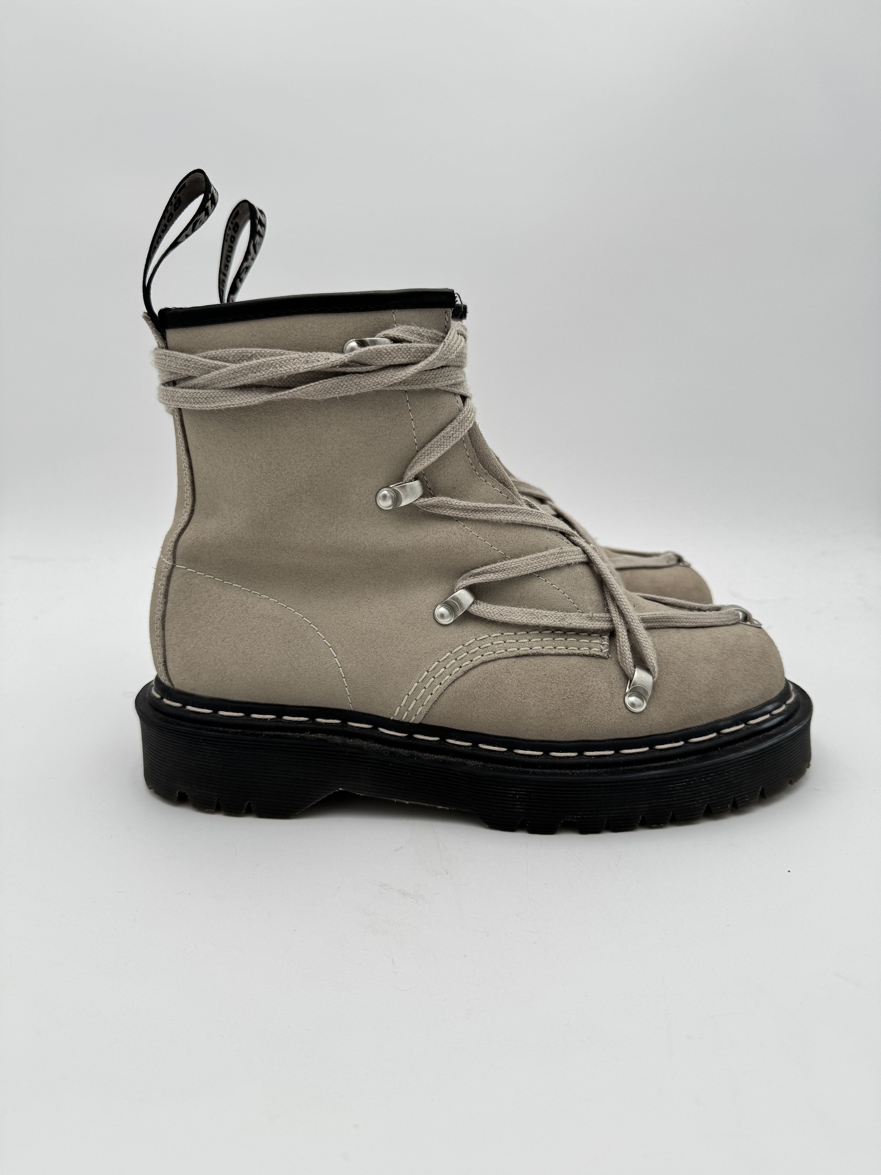 Dr. Martens × Rick Owens Rick Owens 1460 Bex Suede Lace Up Boot Taupe Size US 7.5 / EU 40-41 - 2 Thumbnail