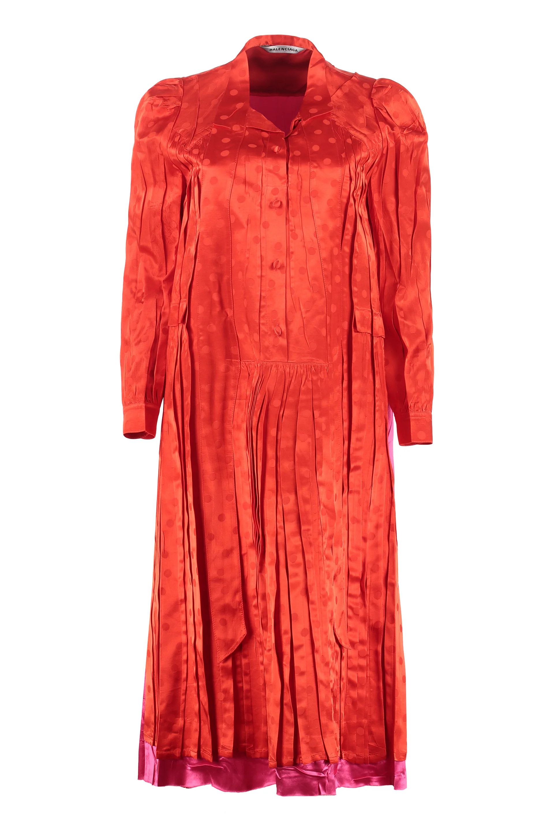 Balenciaga o1y0625 Midi Dress in Red/Pink Size M / US 6-8 / IT 42-44 - 1 Thumbnail